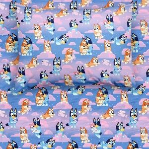 Bluey Purple Pink Sleepytime TWIN Sheet Set ☆ Little Sleepies Bamboo